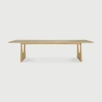 53061 Geometric meeting table - varnished oak - 313x140x76_front_WEB